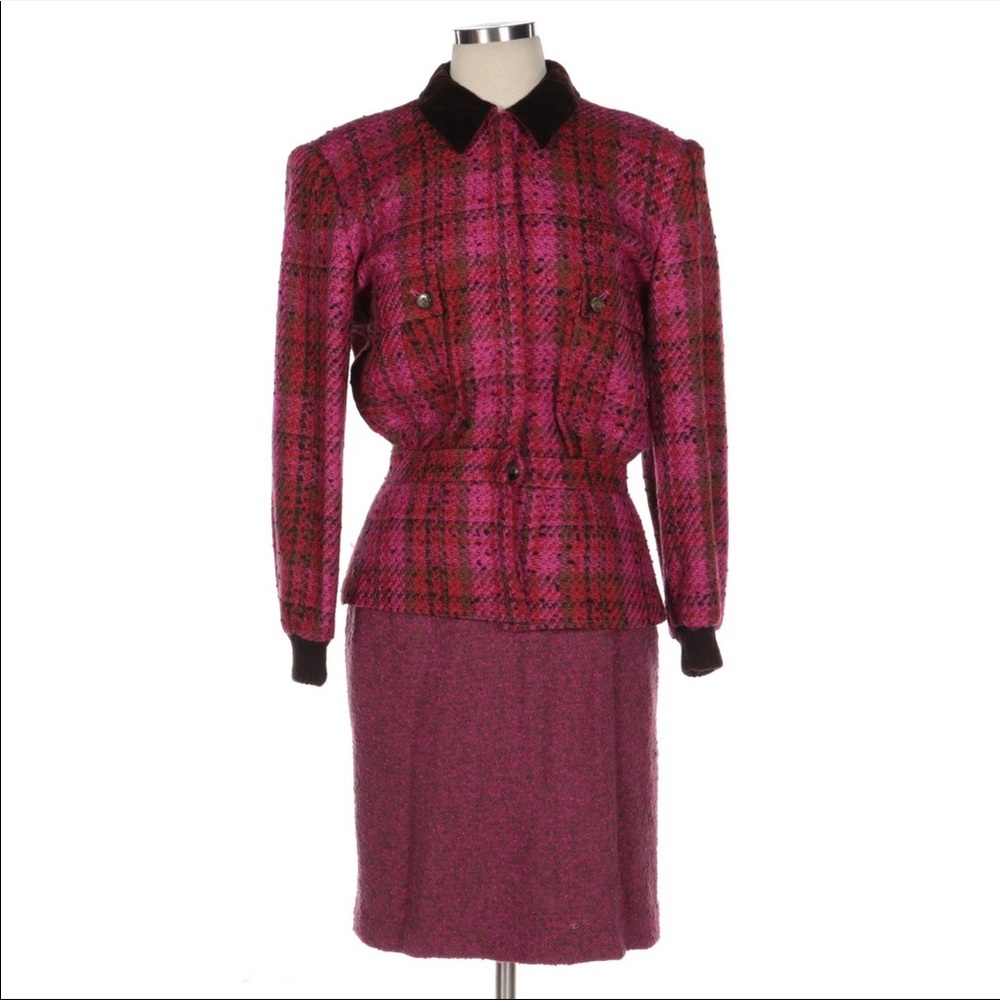 Vintage Valentino Miss V Tweed Suit